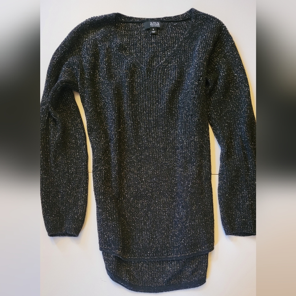 Black shiny sweater